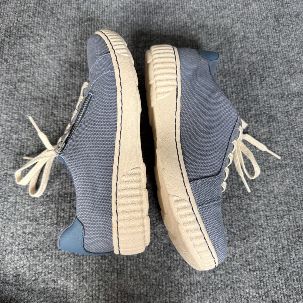 Clarks Collection Womens Size 7 Sneakers Shoes Blue Caroline Echo Casual Zipper - Picture 8 of 10